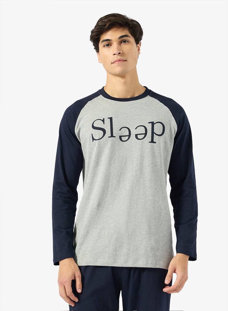 Seventy Five Printed Long Sleeve T-Shirt And Pyjamas Set - Image 3